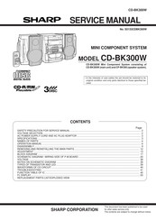 Sharp CD-BK300W Service Manual
