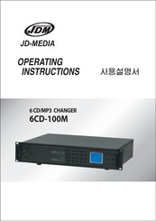 JDM 6CD-100M Operating Instructions Manual