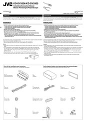 JVC KD-DV5506 Installation Manual