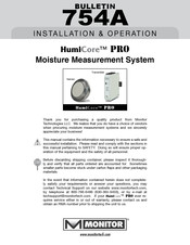 Monitor HumiCore Pro Installation & Operation Manual