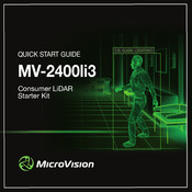 MicroVision MV-2400li3 Quick Start Manual