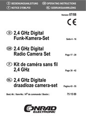 Conrad Electronic 75 15 09 Operating Instructions Manual