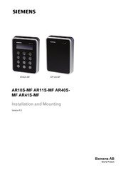Siemens AR40S-MF Installation And Mounting Manual
