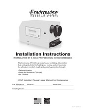 Envirowise XT155H Installation Instructions Manual