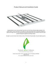 Forever Green Indoors Uniformity Pro Flex 600 Product Manual And Installation Manual