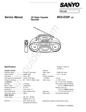 Sanyo MCD-Z250F Service Manual