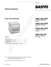 Sanyo 114 952 12 Service Manual