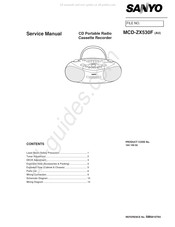 Sanyo MCD-ZX530F Service Manual