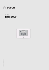 Bosch Rego 1000 User Manual