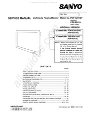 Sanyo PDP-42H1A Service Manual