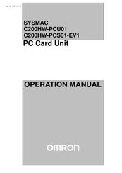 Omron SYSMAC C200HW-PCU01 Operation Manual