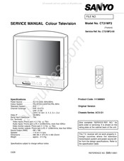 Sanyo 111368901 Service Manual