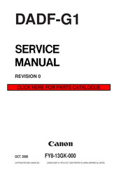 Canon DADF-G1 Service Manual
