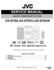 JVC UX-G70UJ Service Manual