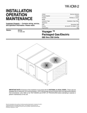 American Standard YK085C Series Installation Operation & Maintenance