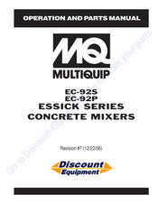 Multiquip Essick Series Operation And Parts Manual