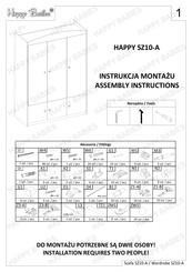 Happy Babies HAPPY SZ10-A Assembly Instructions Manual