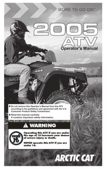 Arctic Cat ATV 2005 Operator's Manual