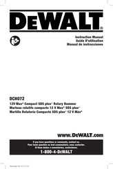 DeWalt SDS plus DCH072 Instruction Manual