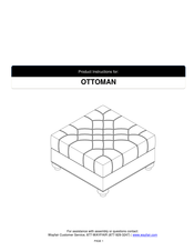 Wayfair OTTOMAN Product Instructions