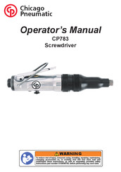 Chicago Pneumatic CP783 Operator's Manual