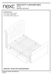 Next WESTCOTT 127530 Assembly Instructions Manual