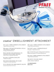 Pfaff creative EMBELLISHMENT ATTACHMENT Manual