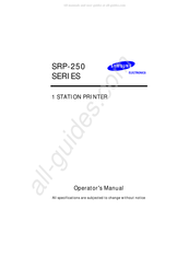 Samsung SRP-250 Series Operator's Manual