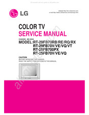 LG RT-29FB70VT Service Manual
