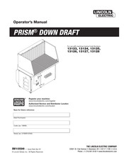Lincoln Electric PRISM DOWN DRAFT Operator's Manual