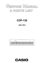 Casio CDP-130 Service Manual & Parts Manual