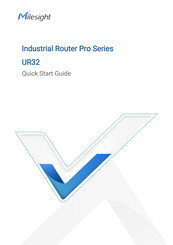 Milesight Pro UR32 Quick Start Manual