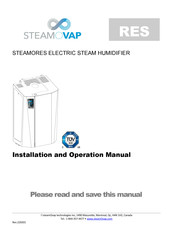 SteamOvap RES208-45 Installation And Operation Manual