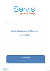 SERVIS S45514LMSS Instructions Manual