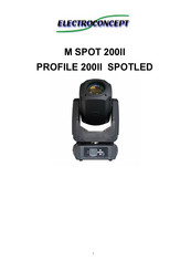 Electroconcept M SPOT 200II Instruction Manual