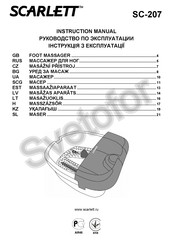 Scarlett SC-207 Instruction Manual