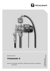 TECALEMIT Visconet II Operating Manual