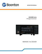 Boonton SGX1000 Series Instruction Manual
