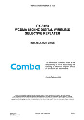 Comba RX-8123 Installation Manual