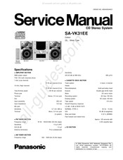 Panasonic SB-VK31 Service Manual