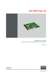 Barco iCon H500 Installation Manual
