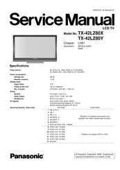 Panasonic TX-42LZ80X Service Manual