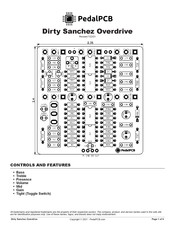 Pedalpcb Dirty Sanchez Overdrive Wiring Diagram