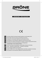 Gröne 2560-601400 Operating Instructions Manual