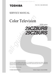 Toshiba 29CZ8URB Service Manual