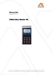 Axema VAKA-CALL Master 4G Manual