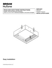 NuTone RDFUWT Installation Manual