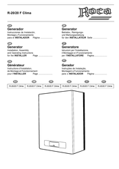 Roca R-20/20 F Clima Installation, Assembly, And Operating Instructions For The Installer
