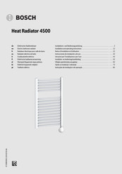 Bosch Heat Radiator 4500 Installation And Operating Instructions Manual