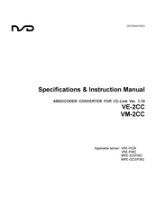 NSD VM-2CC Specifications & Instruction Manual